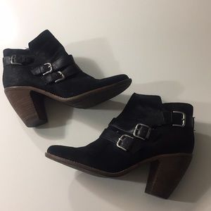 DV by Dolce Vita Colton Black Suede Ankle Booties